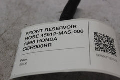 FRONT RESERVOIR HOSE 45512-MAS-006 1998 HONDA CBR900RR