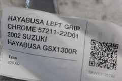 HAYABUSA LEFT GRIP CHROME 57211-22D01 2002 SUZUKI HAYABUSA GSX1300R