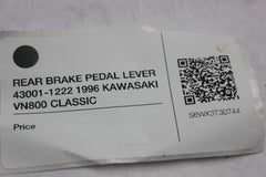 REAR BRAKE PEDAL LEVER 43001-1222 1996 KAWASAKI VN800 CLASSIC