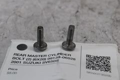 REAR MASTER CYLINDER BOLT (2) (6X20) 09139-06028 2001 SUZUKI SV650S