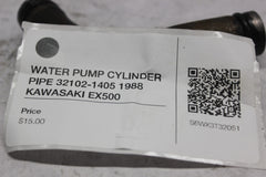 WATER PUMP CYLINDER PIPE 32102-1405 1988 KAWASAKI EX500
