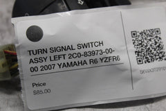 TURN SIGNAL SWITCH ASSY LEFT 2C0-83973-00-00 2007 YAMAHA R6 YZFR6