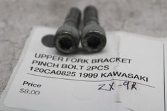 UPPER FORK BRACKET PINCH BOLT 2PCS 120CA0825 1999 KAWASAKI NINJA ZX-9R