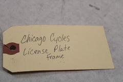 OEM Honda Motorcycle 1999 CBR600F4 Chicago Cycles License Plate Frame