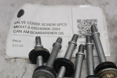 VALVE COVER SCREW 6PCS M6X47.9 420240906 2004 CAN AM BOMBARDIER DS 650