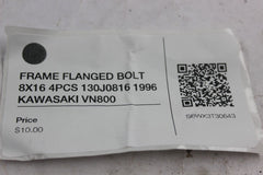 FRAME FLANGED BOLT 8X16 4PCS 130J0816 1996 KAWASAKI VN800