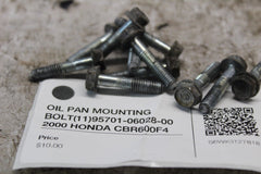 OIL PAN MOUNTING BOLT (11) 95701-06028-00  2000 HONDA CBR600F4