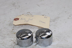 Smooth Chrome Front Axle End Caps 2006 Harley Davidson Streetglide Grey