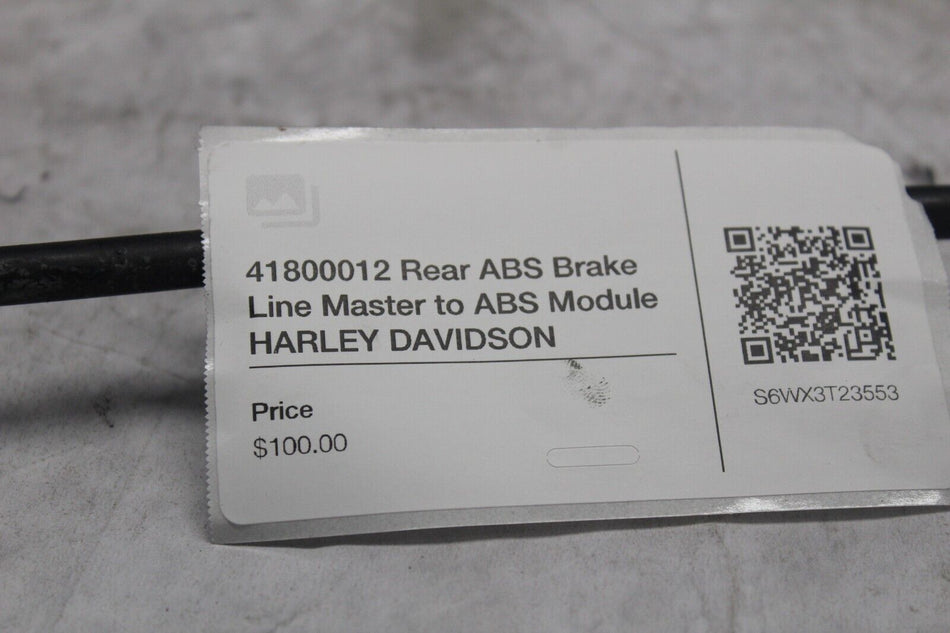 41800012 Rear ABS Brake Line Master to ABS Module HARLEY DAVIDSON
