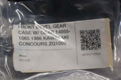 FRONT BEVEL GEAR CASE W/ GEAR 14055-1065 1986 KAWASAKI CONCOURS ZG1000
