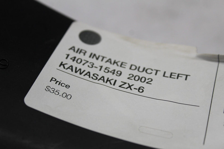 AIR INTAKE DUCT LEFT 14073-1549  2002 KAWASAKI ZX-6