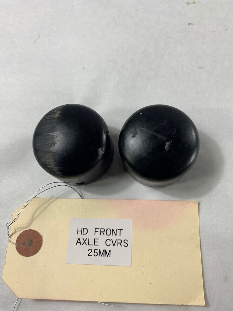 Harley Davidson Domed Axle Covers Flat Black 25mm Touring Models 2008-2020