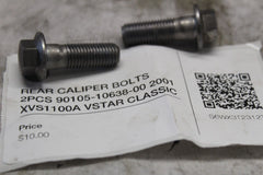 REAR CALIPER BOLTS 2PCS 90105-10638-00 2001 XVS1100A VSTAR CLASSIC