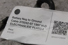 Battery Neg to Ground Cable #70042-97 1997 H-D ELECTRAGLIDE FLHTC-I