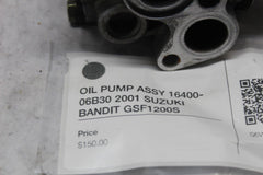 OIL PUMP ASSY 16400-06B30 2001 SUZUKI BANDIT GSF1200S