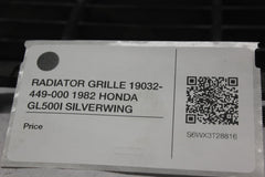 RADIATOR GRILLE 19032-449-000 1982 HONDA GL500I SILVERWING