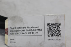 Rear Footboard Floorboard Bracket RIGHT 50518-83 2000 H-D ELECTRAGLIDE FLHT