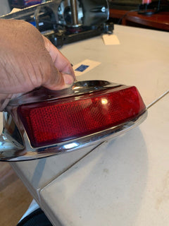 2009-up Harley Davidson FLH Rear Fender Tip Trim Chrome Bumper Light 5858630