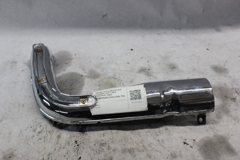 49106-1053 MUFFLER COVER LEFT SEE PHOTOS 1987 KAWASAKI VULCAN 750