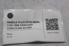 HANDLE PLUG 2PCS 92066-1124 1986 KAWASAKI CONCOURS ZG1000