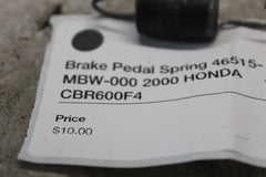 Brake Pedal Spring 46515-MBW-000 2000 HONDA CBR600F4