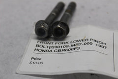 FRONT FORK LOWER PINCH BOLT (2) 90109-MR7-000  1997 HONDA CBR600F3