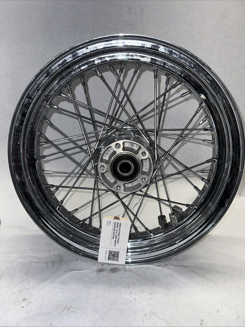 43005-00 FRONT SPOKE WHEEL 16 X 3 2005 HARLEY DAVIDSON SOFTAIL