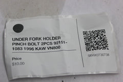 UNDER FORK HOLDER PINCH BOLT 2PCS 92151-1083 1996 KAW VN800 CLASSIC