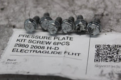 PRESSURE PLATE KIT SCREW 6PCS 2980 2008 H-D ELECTRAGLIDE FLHT