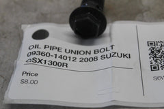 OIL PIPE UNION BOLT 09360-14012 2008 SUZUKI GSX1300R