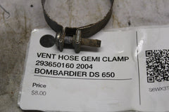 VENT HOSE GEMI CLAMP 293650160 2004 BOMBARDIER DS 650