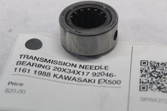 TRANSMISSION NEEDLE BEARING 20X34X17 92046-1161 1988 KAWASAKI EX500