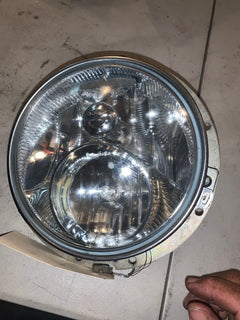 Genuine 97-19 Harley Touring 7" Dual Head Light HeadLamp With Bulbs OEM Mount