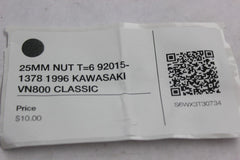25MM NUT T=6 92015-1378 1996 KAWASAKI VN800 CLASSIC