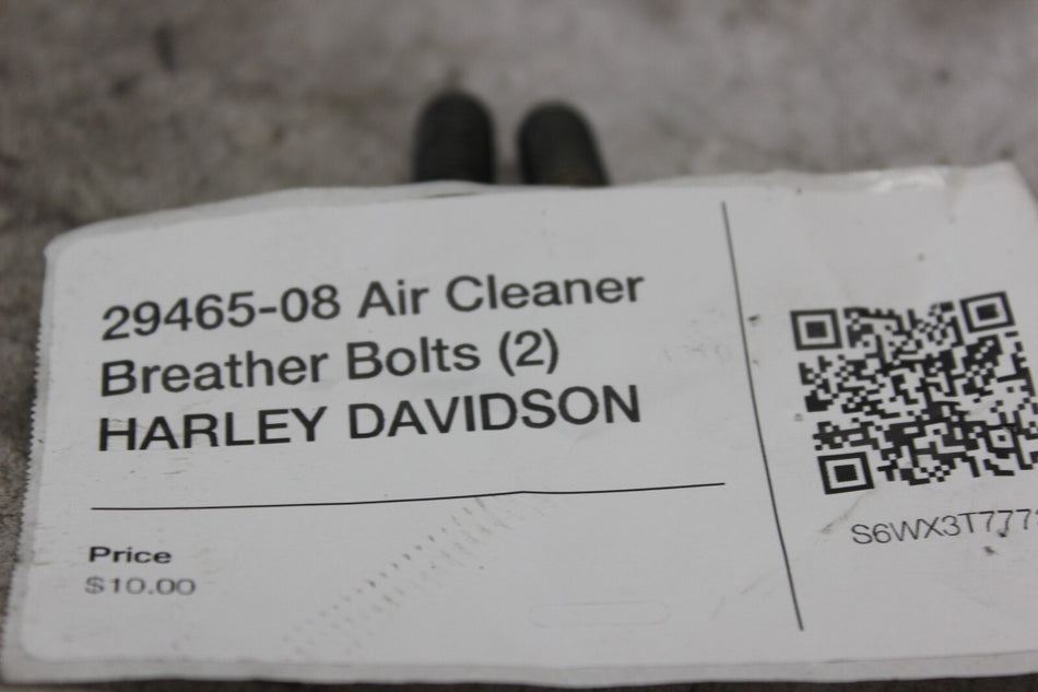 29465-08 Air Cleaner Breather Bolts (2) HARLEY DAVIDSON