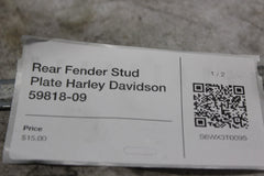 Rear Fender Stud Plate Harley Davidson 59818-09