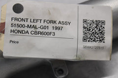 FRONT LEFT FORK ASSY 51500-MAL-G01  1997 HONDA CBR600F3