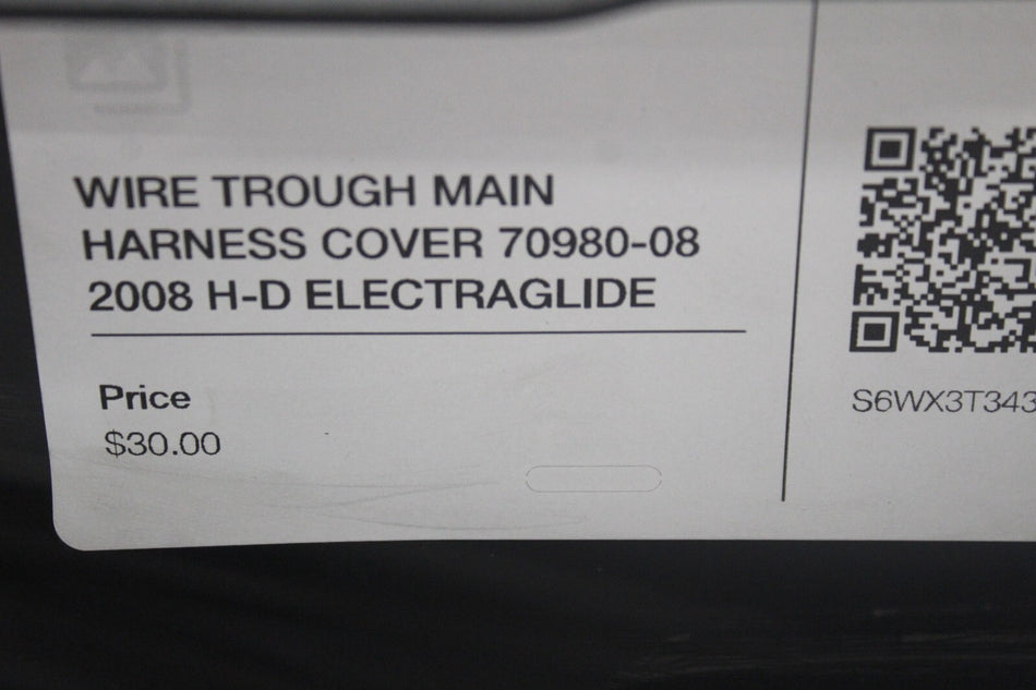 WIRE TROUGH MAIN HARNESS COVER 70980-08 2008 H-D ELECTRAGLIDE FLHT