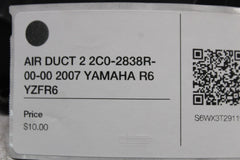 AIR DUCT 2 2C0-2838R-00-00 2007 YAMAHA R6 YZFR6