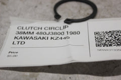 CLUTCH CIRCLIP 38MM 480J3800 1980 KAWASAKI KZ440 LTD