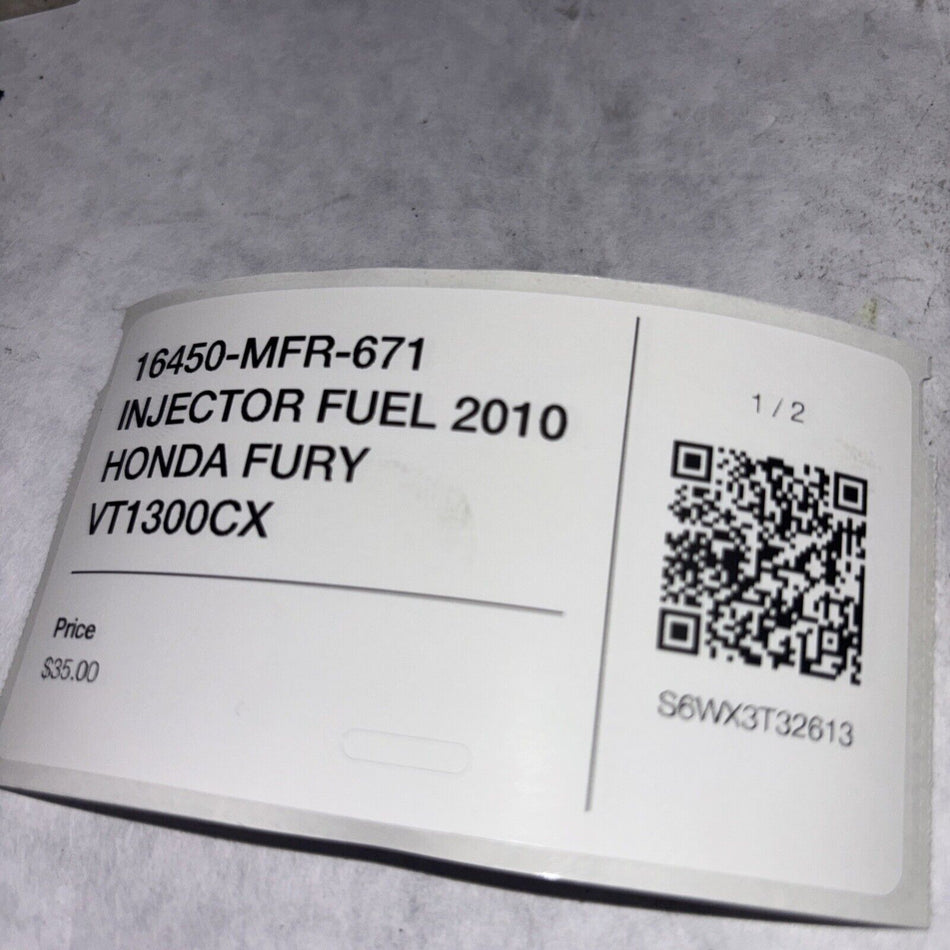 16450-MFR-671 INJECTOR FUEL 2010 HONDA FURY VT1300CX
