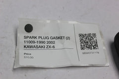 SPARK PLUG GASKET (2) 11009-1990 2002 KAWASAKI ZX-6