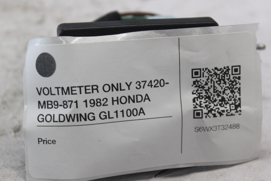 VOLTMETER ONLY 37420-MB9-871 1982 HONDA GOLDWING GL1100A