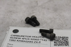 CARBURETOR HOLDER SCREW 4PCS 92002-1143 1992 KAWASAKI ZX-6