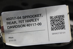 40217-04 SPROCKET, REAR, 70T HARLEY DAVIDSON 40117-00