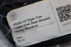 45435-10 Triple Tree Upper Fork Stem Bracket Harley Davidson