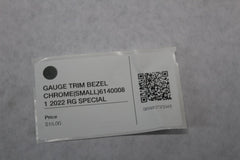 GAUGE TRIM BEZEL CHROME (SMALL) 61400081 2022 RG SPECIAL