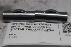 SPRING CAP RETAINER 2PCS 17968-99 2005 HD SOFTAIL DELUXE FLSTNI