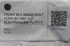 FRONT M.C BANJO BOLT 41747-82 1997 H-D ELECTRAGLIDE FLHTC-I