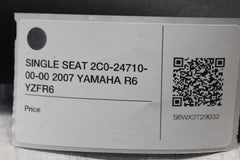 SINGLE SEAT 2C0-24710-00-00 2007 YAMAHA R6 YZFR6